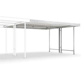 Adăpost universal pe ambele părți L45, 4300 x 4400 mm, modul suplimentar