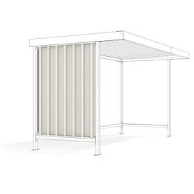 Perete lateral pentru acoperitoare universală, pe o parte, tablă trapez