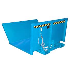 Langgutkipper, Traglast 1000 kg, LxBxH:1440x1500x780 mm, Farbe blau RAL5012