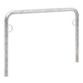 Anlehn- und Absperrbügel mit Stahlösen, 800 x 1250 mm, zum Einbetonieren