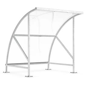 Gewölbter Unterstand, einseitig B02, 2090 x 2290 x 2100 mm