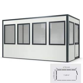 Hallenbüro SmartUnit 12,  4756 x 2456 mm, 11,68 m2