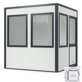 Hallenbüro SmartUnit 8, 2456 x 2456 mm, 6,03 m2