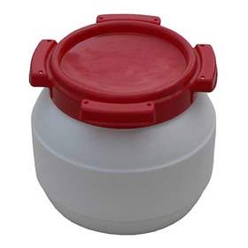 Weithalsfass mit schraubarem Deckel, Inhalt 3,6 l, Material HDPE