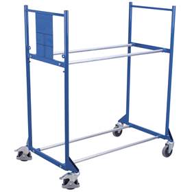 VARIOfit Transportwagen für Reifen, 2 Etagen, HxB: 1430x1205 mm, Tragfähigkeit 300 kg