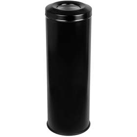 Coș gunoi Fireguard autostingere, volum 30 l, capac oțel inoxidabil și corp culoare neagră