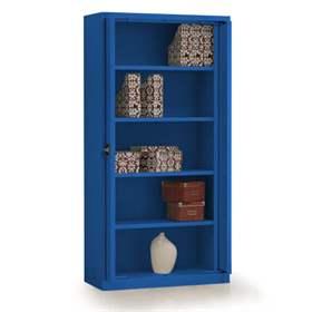 Einschwenktürenschrank, HxBxT: 1990 x 1000 x 435 mm, Gehäuse Blau RAL5010 / Türfarbe Blau RAL5010