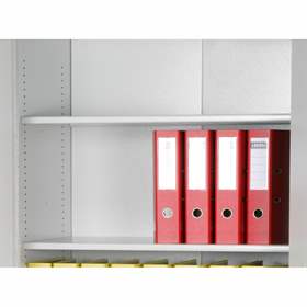 Oceľová polica 1147x445 mm ku skrini 104952, farba šedá RAL 7035