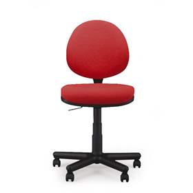 Moderner Bürostuhl SMART ohne Armlehne, Bezugsmaterial Basic - Frabe rot