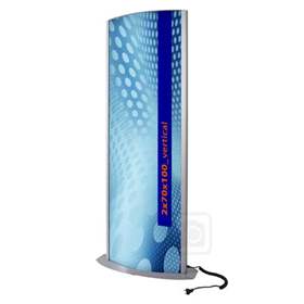 Werbesäule mit LED-Beleuchtung, Höhe 2000 mm
