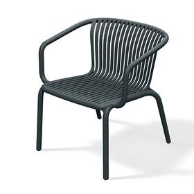 Stilvoller Sessel BRENE, Anthrazitfarbe