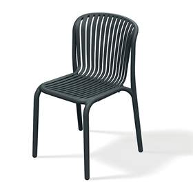 Stilvoller Stuhl FERNE, Anthrazitfarbe