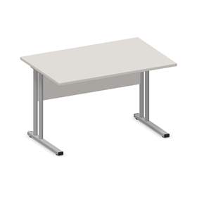 Büro-Schreibtisch, C-Fuß Gestell, Farbe Lichtgrau, B x T: 1200 x 800 mm