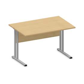 Büro-Schreibtisch, C-Fuß Gestell, Farbe Ahorn, B x T: 1200 x 800 mm