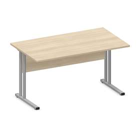 Büro-Schreibtisch, C-Fuß Gestell, Farbe Akazie, B x T: 1400 x 800 mm