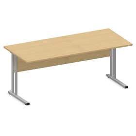 Büro-Schreibtisch, C-Fuß Gestell, Farbe Ahorn, B x T: 1800 x 800 mm