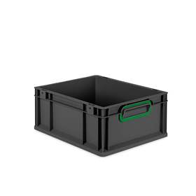 Eurobox CYCLE, 400x300x170 mm,  Farbe anthrazit-grün
