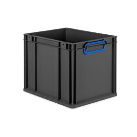 Eurobox CYCLE, 400x300x320 mm,  Farbe anthrazit-blau