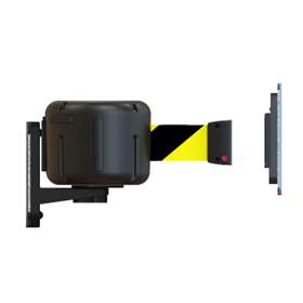 Gurtabsperrung in Kassette, Gurtlänge 10 m, Gurtfarbe Gelb-Schwarz