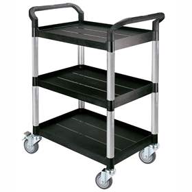 Allzweckwagen aus Kunststoff, 3 Etagen , BxLxH: 850x480x1000 mm