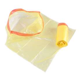 Zugband Müllbeutel 30 l, 500 x 600 mm, gelb, 1 Karton = 600 Stück