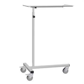 Instrumentenwagen, höhenverstellbar 928 -1400 mm, Ladefläche 600 x 400 mm, Farbe Hellgrau RAL7035