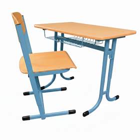 Schulset - Schulbank mit Stuhl für Studenten 119 -176 cm hoch, Modell ADAM