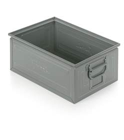 Stapelkasten aus Stahlblech, 480 x 315 x 200 mm, Traglast 100 kg