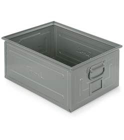 Stapelkasten aus Stahlblech, 660 x 480 x 300 mm, Traglast 150 kg