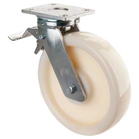 Transport-Lenkrolle mit Feststeller, Kunststoffrad, Durchm. 250 mm, Traglast 1500 kg
