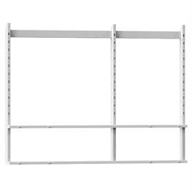 Aufbau-Tragkonstruktion, Farbe grau RAL7035, Breite 2500  mm