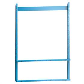 Aufbau-Tragkonstruktion, Farbe blau RAL5012, Breite 1500  mm