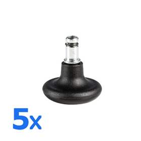 ESD Gleiter für Bürostühle, Ø 50 mm, Stift 11 mm, VE 5 Stück