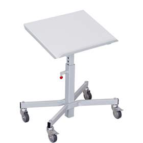 Materialständer, neigbar, Höhenverstellbereich 520-775 mm, Farbe lichtgrau RAL7035