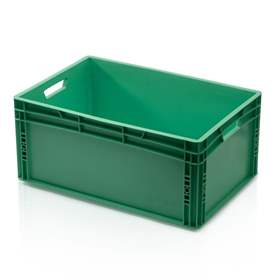 Eurobehälter geschlossen, 600 x 400 x 270 mm, grün