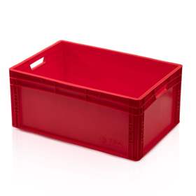 Eurobehälter geschlossen, 600 x 400 x 270 mm, rot