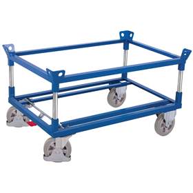 Fahrgestelle VARIOfit für Paletten und Behälter, 1010x810 mm, Höhe 650 mm, Tragfähigkeit 1200 kg
