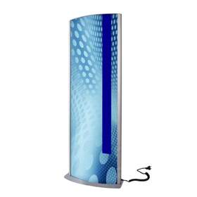 Werbesäule mit LED-Beleuchtung, Höhe 1700 mm