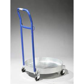 Fassroller mit geschlossenem Boden und Bügel, Innendurchmesser 610 mm