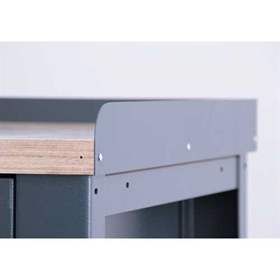 Dreiseitiger Blechrahmen für den Tisch TECHNO, Länge 1400 mm.