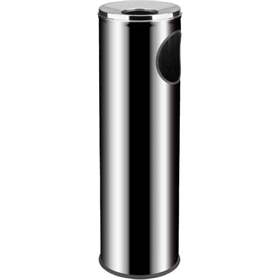 Standascher ALDA PILLAR, Edelstahl glänzend, H 690 mm, Durchmesser 200 mm