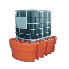 Auffangwanne für IBC, aus Polyethylen, Auffangvolumen 1050 l