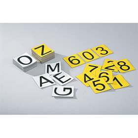 Magnetická písmena, 50 x 42 mm, bílá, sada abecedy A-Z - 26 ks, balení 10 sad