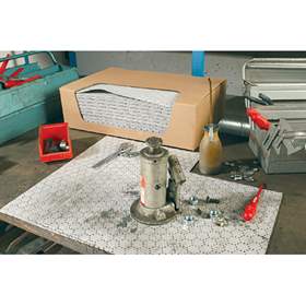 Textilní sorbenty - rohože, olejový, plus, rozměr 50 x 40 cm, bal. 100 ks