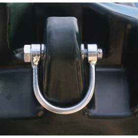 Kovové postranní úchyty pro zvedání např. jeřábem, nebo upevnění k ložné ploše vozidla. Sada 4 ks.