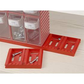 SwingBox - Modul zur Tischbefestigung, 102 x 72 x 15 mm, Rot