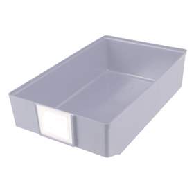 Regálová zásuvka, 182 x 83 x 300 mm, šedá.