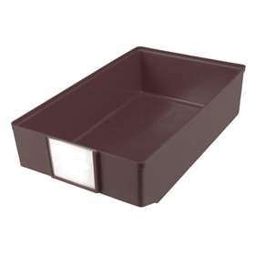 Regálová zásuvka, 182 x 83 x 300 mm, černá.