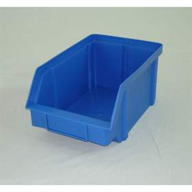 Sichtlagerkasten TechBox, 119 x 77 x 56 mm, Farbe Blau