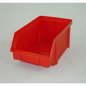 Sichtlagerkasten TechBox, 224 x 144 x 108 mm, Farbe Rot